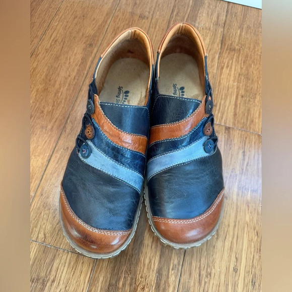 Spring Step Women's NEETA Navi Multi Slip On Shoes Size EU 40/US 9 - Picture 4 of 13